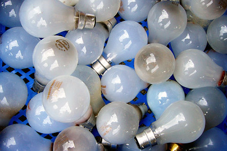 unused light bulbs