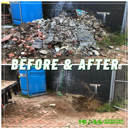 building waste removal (before-after)
